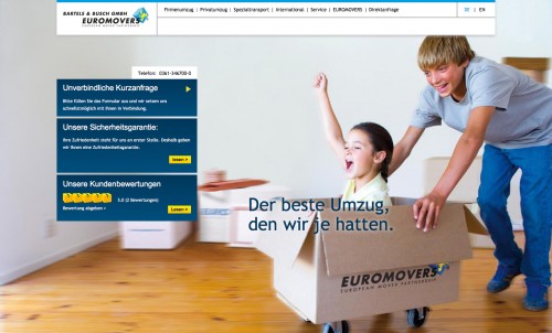 Firmenprofil von: Bartels & Busch GmbH Euromovers, Internationale Möbelspedition in Erfurt