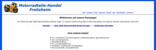 Firmenprofil von: Kompetente Motorradwerkstatt mit Verkauf in Kerpen: Motorradteile Handel Froitzheim