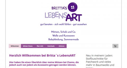 Firmenprofil von: Mützen in der Region Pforzheim: Britta´s LebensART