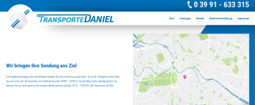 Firmenprofil von: Transporte Daniel – Sicher von A nach B 