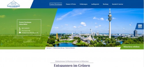 Firmenprofil von: Pension Fleischmann in München: ruhig, günstig und zentral