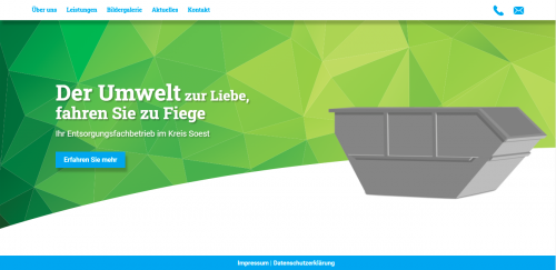 Firmenprofil von: Werden Sie jegliche Abfälle umweltfreundlich und kostengünstig los: Fiege Umweltservice GmbH in Soest