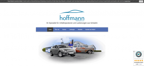 Firmenprofil von: Fahrzeuglackierer nahe Wuppertal – Hoffmann Karosserie & Lack in Schwelm 