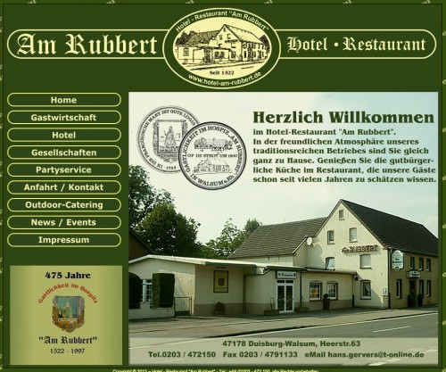 Firmenprofil von: Hotel Restaurant Am Rubbert in Duisburg