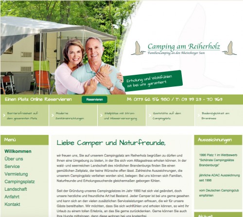 Firmenprofil von: Camping am Reiherholz – Campingplatz in Rheinsberg