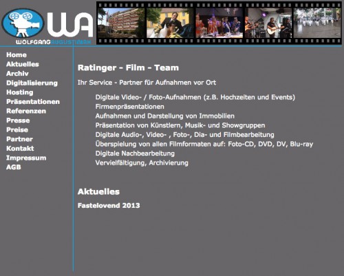 Firmenprofil von: Filmproduktion Wolfgang Augustiniak in Ratingen