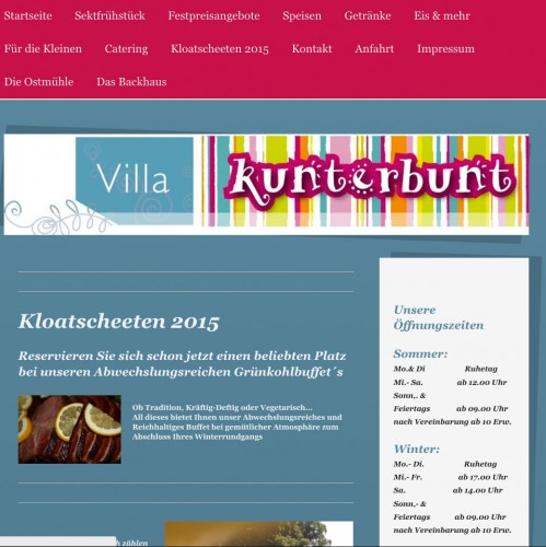 Firmenprofil von: Restaurant, Café & Ausflugslokal Villa Kunterbunt an der Ostmühle  in Bad Bentheim / OT Gildehaus