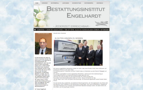 Firmenprofil von: Bestattungsinstitut Engelhardt in Nordhausen