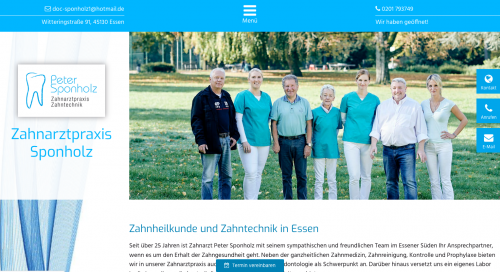Firmenprofil von: Zahnarzt Peter Sponholz in Essen