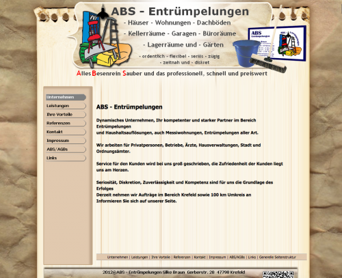 Firmenprofil von: ABS – Entrümpelungen Silke Braun in Krefeld