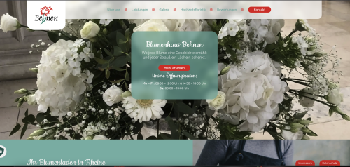 Firmenprofil von: Blumen Rheine: Florale Meisterwerke aus dem Blumenhaus Behnen