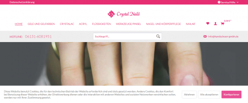 Firmenprofil von: Traumhaft schöne Nailart – mit Crystal Nails Nagelzubehör 