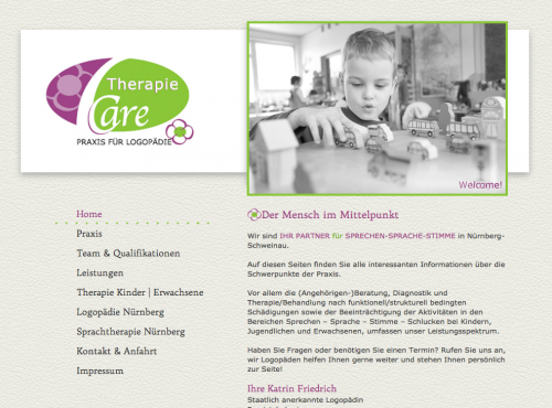 Firmenprofil von: TherapieCare – Praxis für Logopädie in Nürnberg