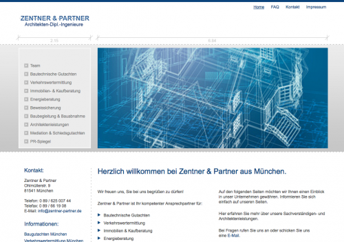Firmenprofil von: Zentner & Partner Architekten und Dipl.- Ingenieure, Immobiliensachverständige in München